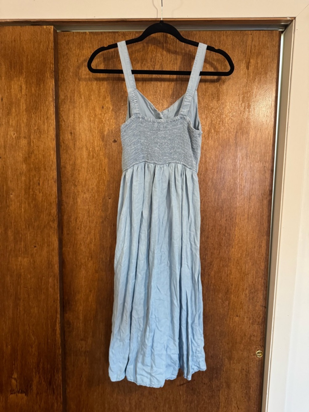 J. Crew Light Blue Button-Front Sundress - Picture 4 of 5